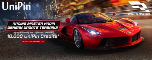 Racing Master Hadir dengan Update Terbaru! Segera Top Up dan Dapatkan Mobil Paling Kece Favoritmu!